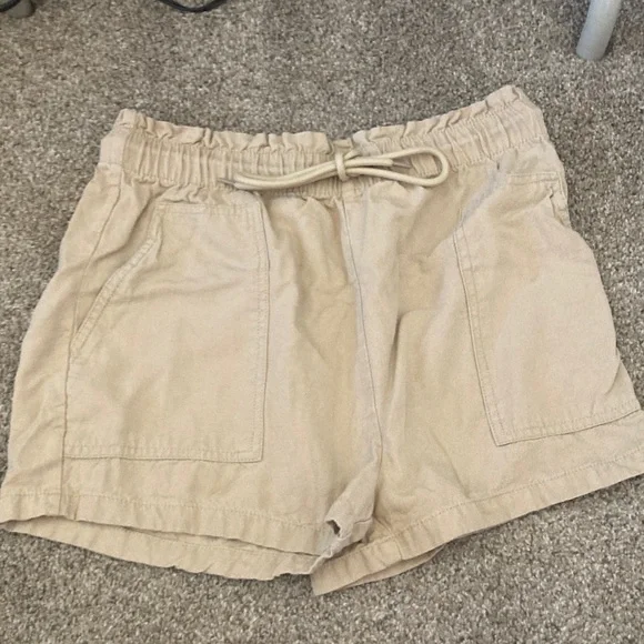 Charlotte Russe pair of two tan and light blue shorts - Picture 5 of 7